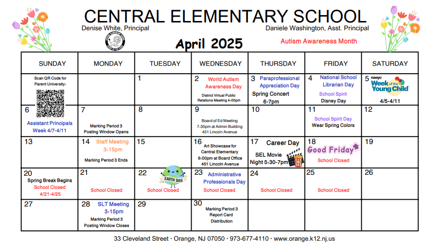 April Calendar